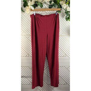 Maria Rinaldi Concept Sport Red Knit Pants Trousers Viscose Size 29 Italy